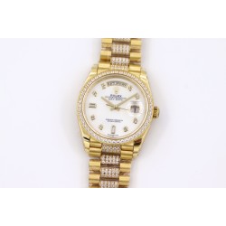 Rolex - DayDate 36mm Dia Pres YG/YG Wht MOP Diam EWF A3255 Mo