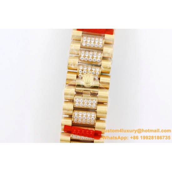 Rolex - DayDate 36mm Dia Pres YG/YG Wht MOP Diam EWF A3255 Mo