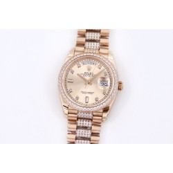Rolex - DayDate 36mm Dia Pres RG/RG Gold Diam EWF A3255 Mod