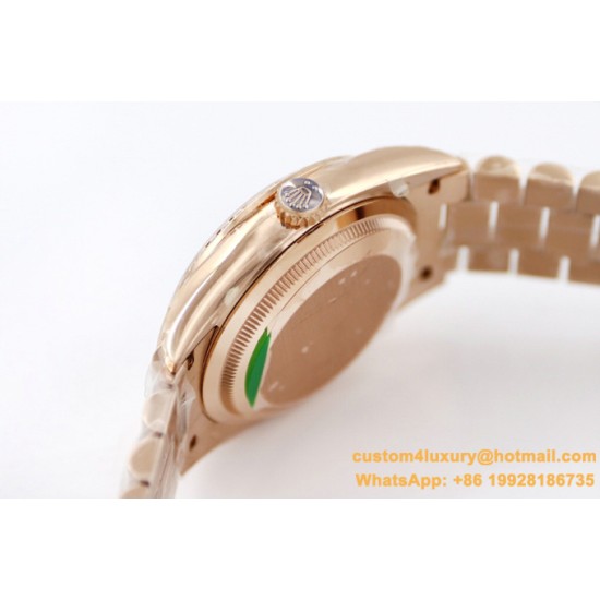 Rolex - DayDate 36mm Dia Pres RG/RG Gold Diam EWF A3255 Mod