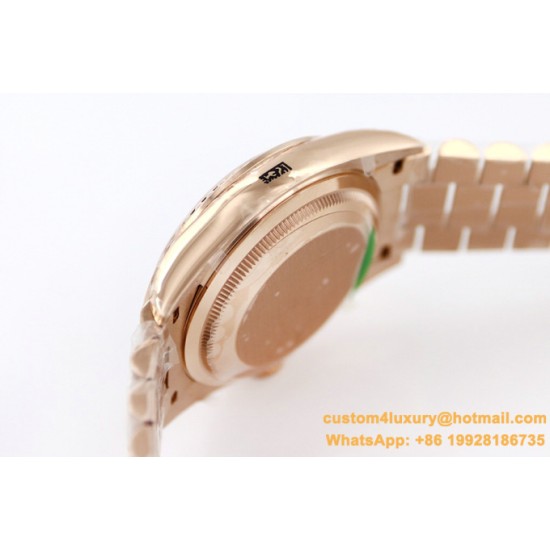 Rolex - DayDate 36mm Dia Pres RG/RG Gold Diam EWF A3255 Mod