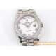 DayDate 128239 36mm SS/SS White/Rmn Diam EWF V3 VR3255(Gain Weight)