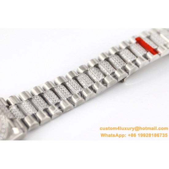 Rolex - DayDate 36mm Dia Pres SS/SS Wht MOP Diam EWF A3255 Mo