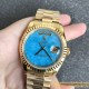 DayDate 36mm YG/YG Flt Pres Turquoise Dial RAF A2836