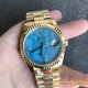 DayDate 36mm YG/YG Flt Pres Turquoise Dial RAF A2836