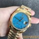 DayDate 36mm YG/YG Flt Pres Turquoise Dial RAF A2836