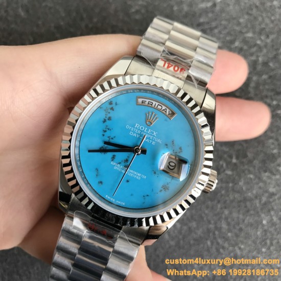 DayDate 36mm SS/SS Flt Pres Turquoise Dial RAF A2836