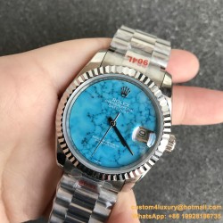 DayDate 36mm SS/SS Flt Pres Turquoise Dial RAF A2836