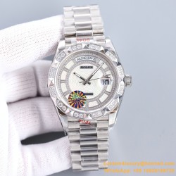 DayDate 128239 36mm SS/SS Diamond/White Dial LZ V3 VR3255(Gain Weight)