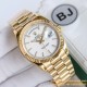 DayDate 128238 36mm YG/YG White/Stk BJ A2836(Gain Weight)