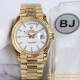 DayDate 128238 36mm YG/YG White/Stk BJ A2836(Gain Weight)