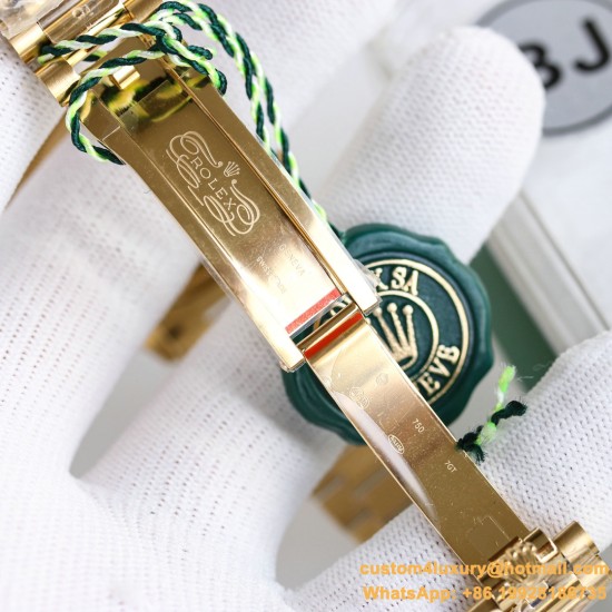 DayDate 128238 36mm YG/YG White/Stk BJ A2836(Gain Weight)