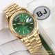 DayDate 128238 36mm YG/YG Green/Brown YG Dial BJ V3 VR3255(Gain Weight)