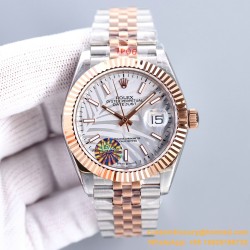 Datejust 126333 41mm Jub RG/SS Silver Textured/Stk LZ SH3235