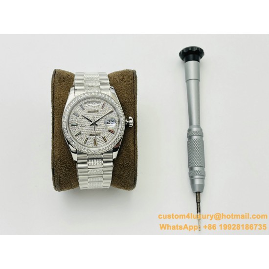 DayDate 36mm SS/SS Dia Pres Diamond Dial VRS A2836