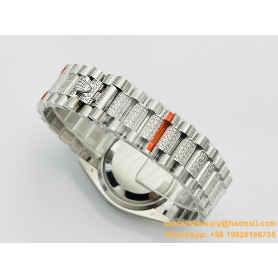 DayDate 36mm SS/SS Dia Pres Diamond Dial VRS A2836