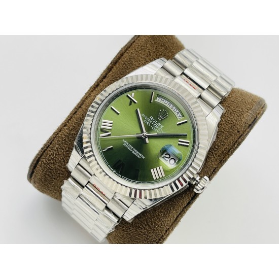 DayDate 228236 40mm SS/SS Green/Rmn VRS VR3255(Gain Weight)