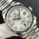 DayDate 36mm Flt Pres SS/SS Silv Wht Diam EWF A3255