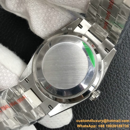 DayDate 36mm Flt Pres SS/SS Silv Wht Diam EWF A3255