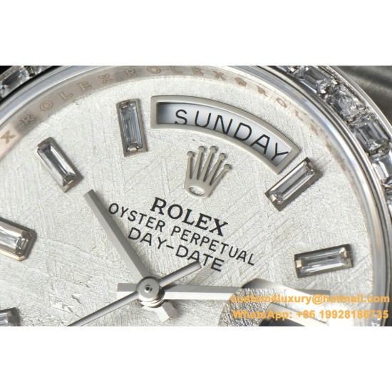 Rolex - DayDate 36mm Dia Pres SS/SS Wht MOP Diam EWF A3255 Mo
