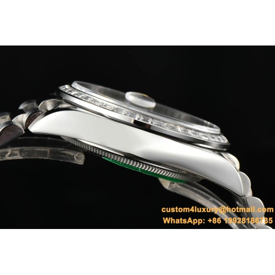Rolex - DayDate 36mm Dia Pres SS/SS Wht MOP Diam EWF A3255 Mo