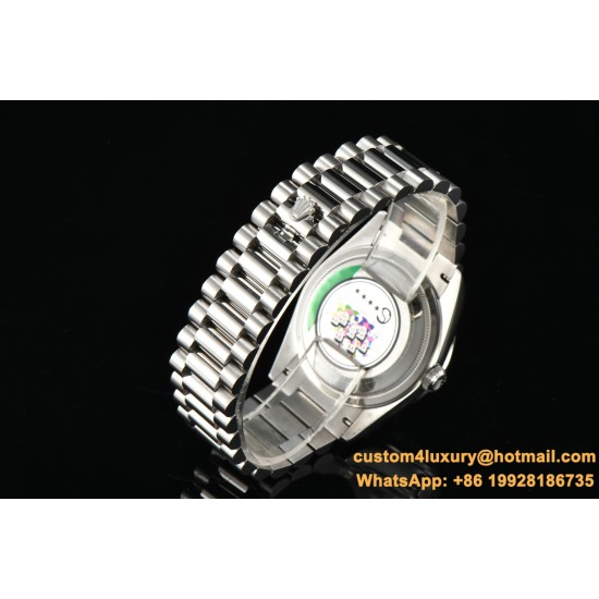 Rolex - DayDate 36mm Dia Pres SS/SS Wht MOP Diam EWF A3255 Mo
