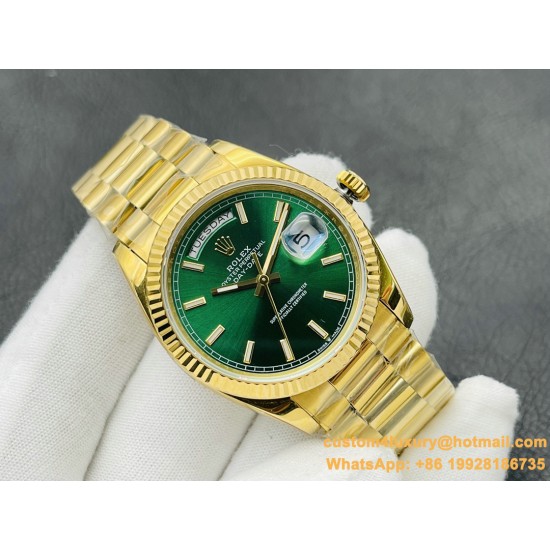 DayDate 228238 40mm YG/YG Green Dial VRS V4 VR3255 (Gain Weight)