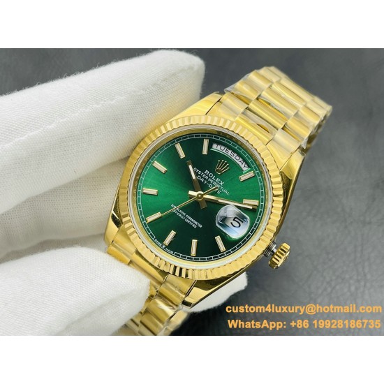 DayDate 228238 40mm YG/YG Green Dial VRS V4 VR3255 (Gain Weight)