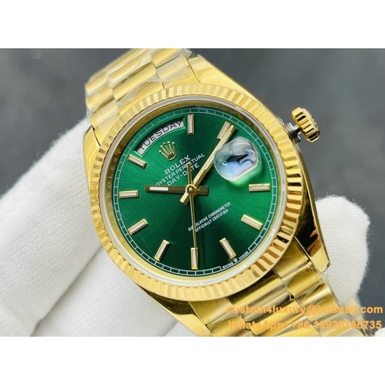 DayDate 228238 40mm YG/YG Green Dial VRS V4 VR3255 (Gain Weight)