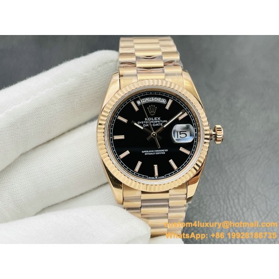 DayDate 228235 40mm RG/RG Black/Stk VRS V4 VR3255 (Gain Weight)