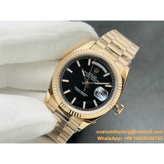 DayDate 228235 40mm RG/RG Black/Stk VRS V4 VR3255 (Gain Weight)