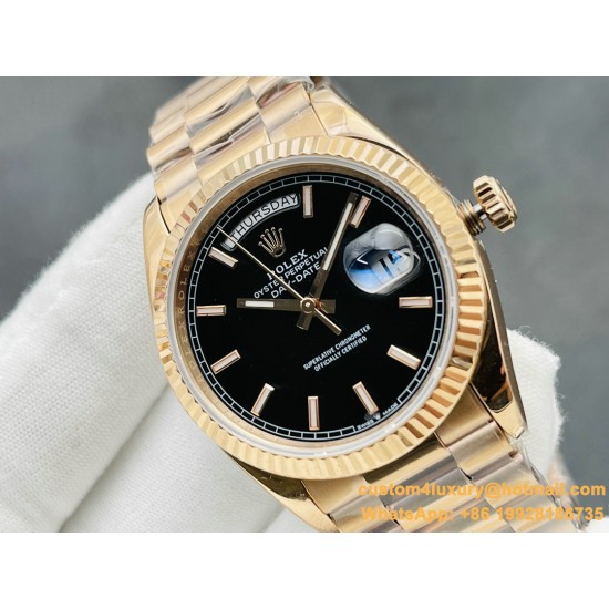 DayDate 228235 40mm RG/RG Black/Stk VRS V4 VR3255 (Gain Weight)
