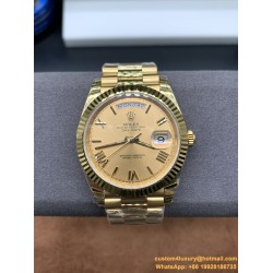DayDate 128238 36mm YG/YG Gold/Rmn EWF V3 VR3255(Gain Weight)