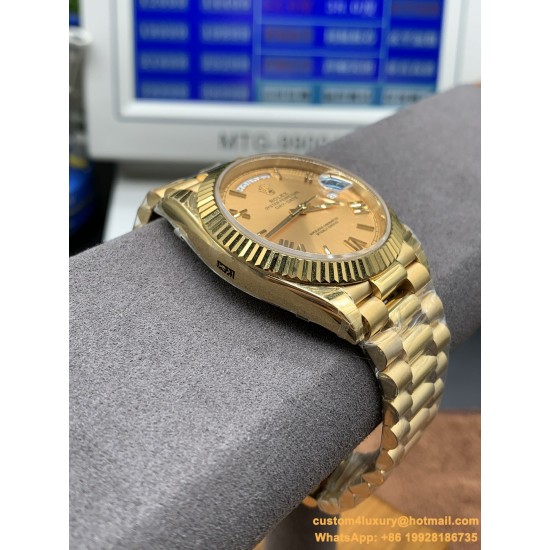 DayDate 128238 36mm YG/YG Gold/Rmn EWF V3 VR3255(Gain Weight)