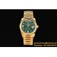 DayDate 36mm YG/YG Flt Pres Malachite Dial CSF A2836