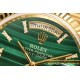 DayDate 36mm YG/YG Flt Pres Malachite Dial CSF A2836