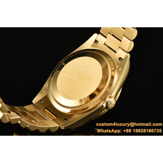 DayDate 36mm YG/YG Flt Pres Malachite Dial CSF A2836