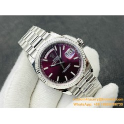 DayDate 228236 40mm SS/SS Purple/Stk VRF SH3255(Tungsten Heavy Version)
