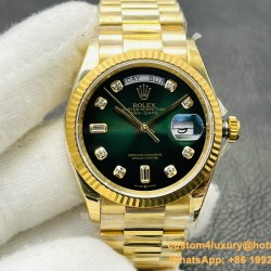 DayDate 228238 40mm YG/YG Green Dial VRF SH3255(Tungsten Heavy Version)