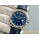 Rolex - DayDate 36mm Flt Pres SS/LE Blue Stk EWF A2836