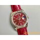 Rolex - DayDate 36mm Flt Pres SS/LE Red Dial Stk EWF A2836