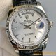 Rolex - DayDate 36mm Flt Pres SS/LE Silver Stk EWF A2836
