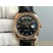 Rolex - DayDate 36mm Flt Pres RG/LE Black Stk EWF A2836