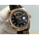 Rolex - DayDate 36mm Flt Pres RG/LE Black Stk EWF A2836