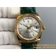 Rolex - DayDate 36mm Flt Pres YG/LE Silver Dial Stk EWF A2836