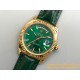 Rolex - DayDate 36mm Flt Pres YG/LE Green Dial Stk EWF A2836