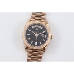 DayDate 228235 40mm RG/RG Brown Patterned Dial TWS A2836