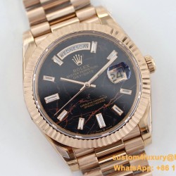 DayDate 228235 40mm RG/RG Brown Patterned Dial TWS A2836