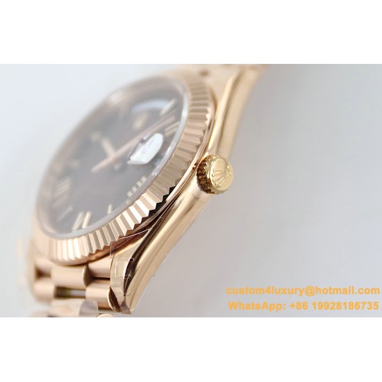 DayDate 40mm RG/RG Brown Dial Rmn TWS A2836