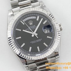 DayDate 228236 40mm SS/SS Black Dial TWS A2836